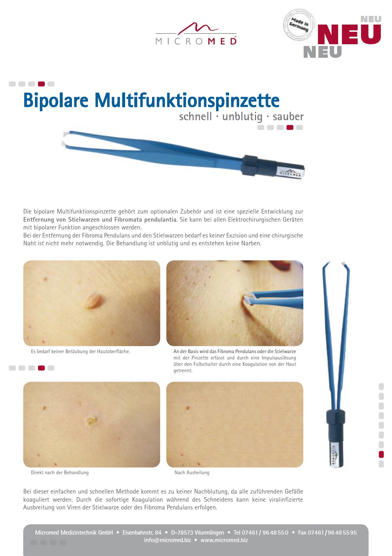 Bipolare Multifunktionspinzette