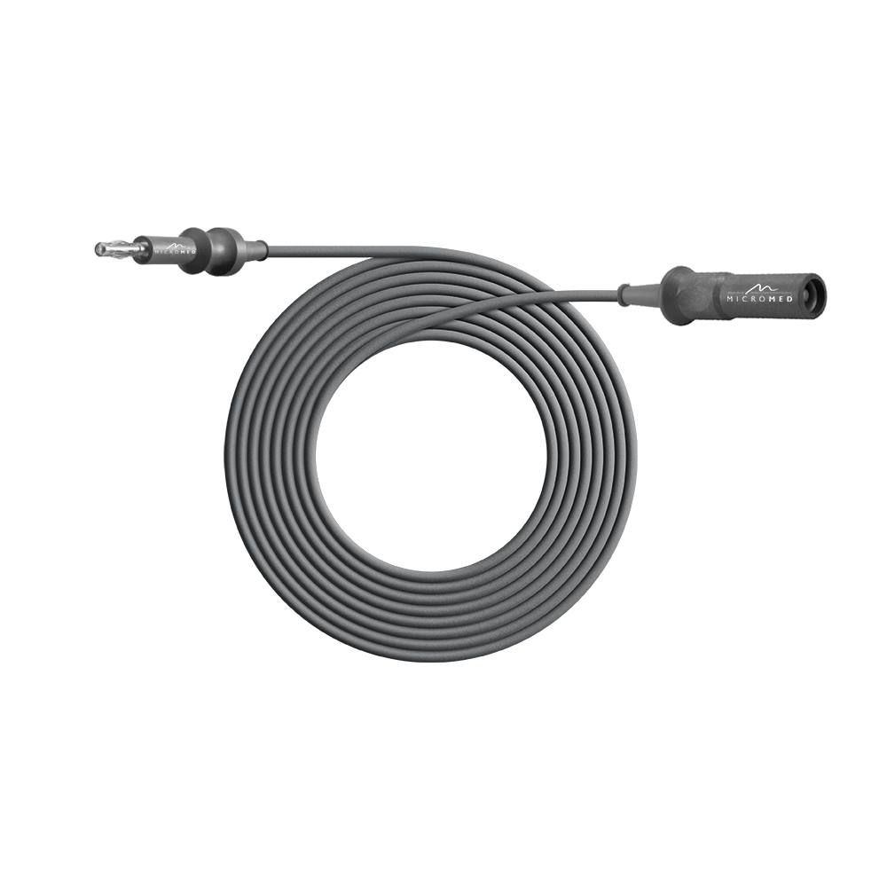 Monopolar cable with 4 mm banana plug for Aesculap, Berchtold, Martin and Micromed units, length 3m, no CE