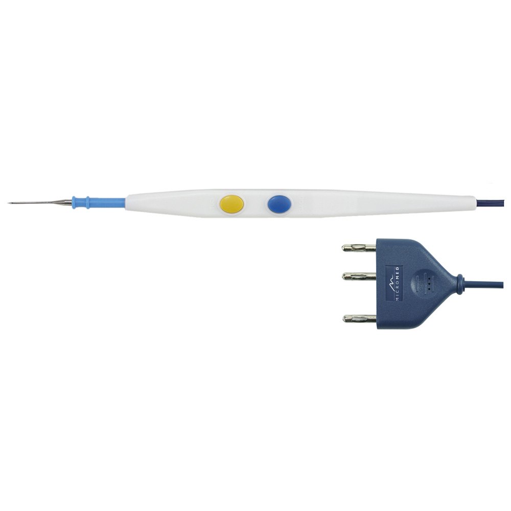 Single-use handle, 2 pushbuttons, with needle, 5 m cable, 3-pin plug unit side, sterile, pack á 50 pieces