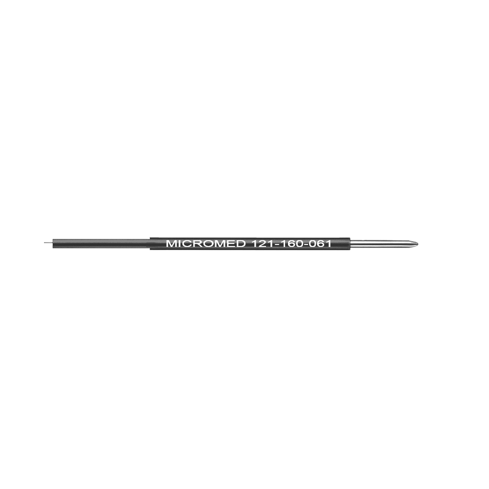 Needle electrode, elongated insulation straight, long, Ø 0,5 mm, figure 61 