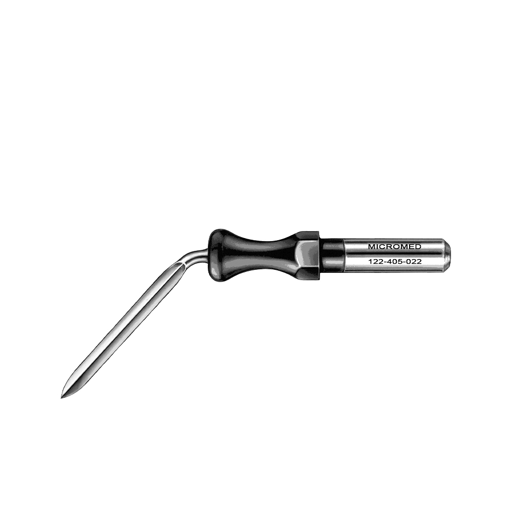 Lancet electrode, 45° angled 