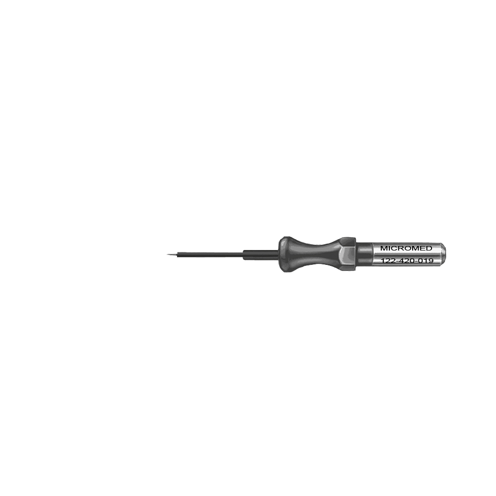 Tungsten needle electrode, insulated Length 20 mm, Ø 0,5 mm 