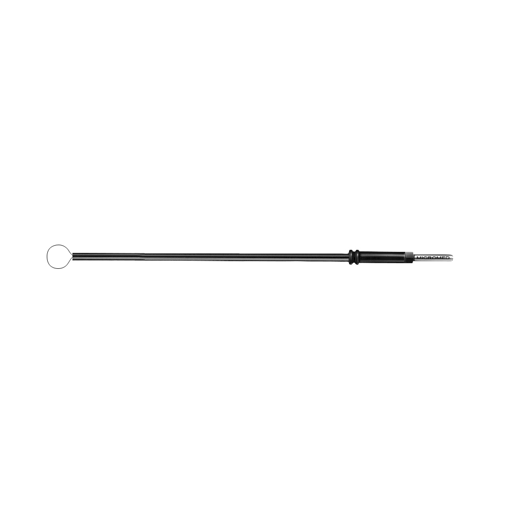 Wire loop electrode, Ø 10 mm Shaft 2,4 mm (3 /32 inch),length 10 cm 