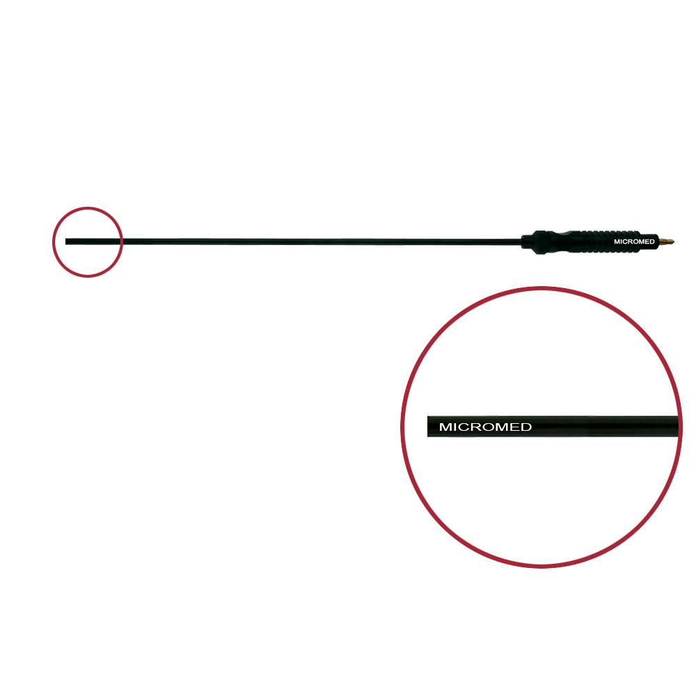 Handle for monopolar laparoscopy- electrodes with pipe 