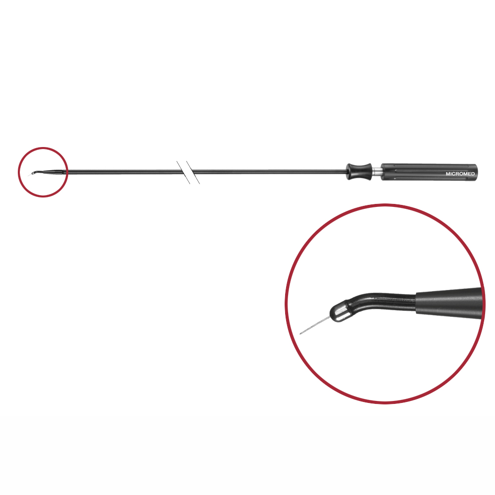 Combined micro needle electrode for cutting and coagulation, length 420 mm 