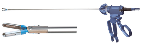 Bipolar Coagulation Forceps with Bipolar Grasping Forceps, length 340 mm, Ø 5 mm, ROTARIS handle