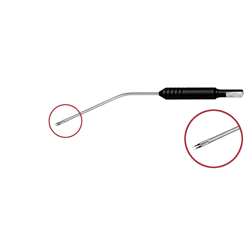 Bipolar Stitch Coagulation Electrode, 19 cm, 30° cvd, working length 105 mm, length tip: 2 mm