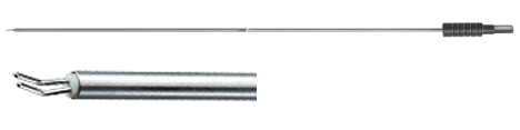 Bipolare V-Haken Elektrode, Schaft Ø 3mm mit Flachstecker, Arbeitslänge 340 mm 