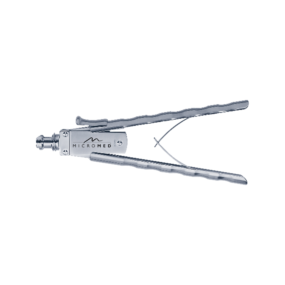 Axial handle with spreading spring and ratchet for Ø 3.0mm Ø 5.0mm and 10.0mm module