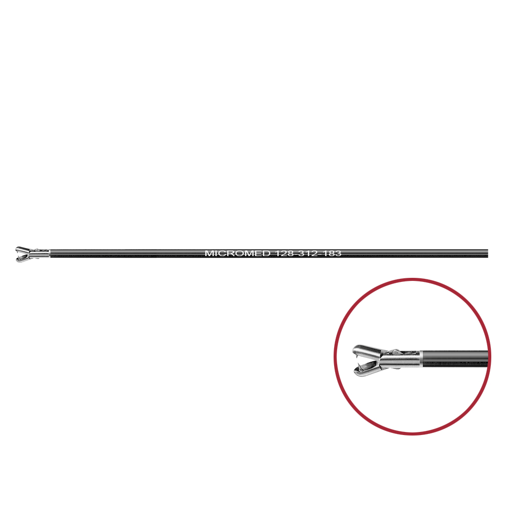 Biopsy cup with thorn, double action jaw length 180 mm, for Ø 3 mm instruments 