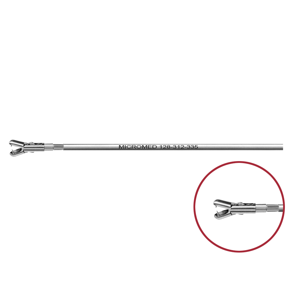 Biopsy cup with thorn, double action jaw length 330 mm, for Ø 5 mm instruments 