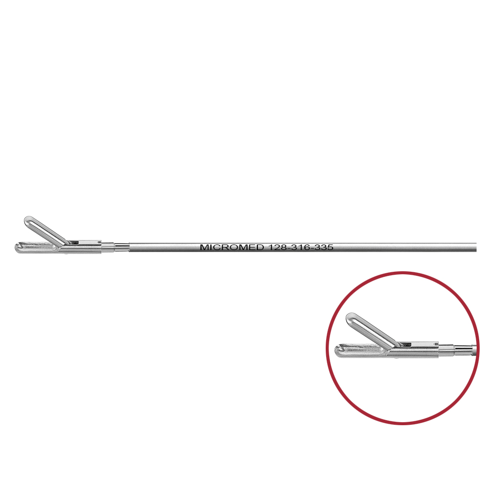 Biopsy cup long, single action jaw, length 330 mm, for Ø 5 mm instruments 