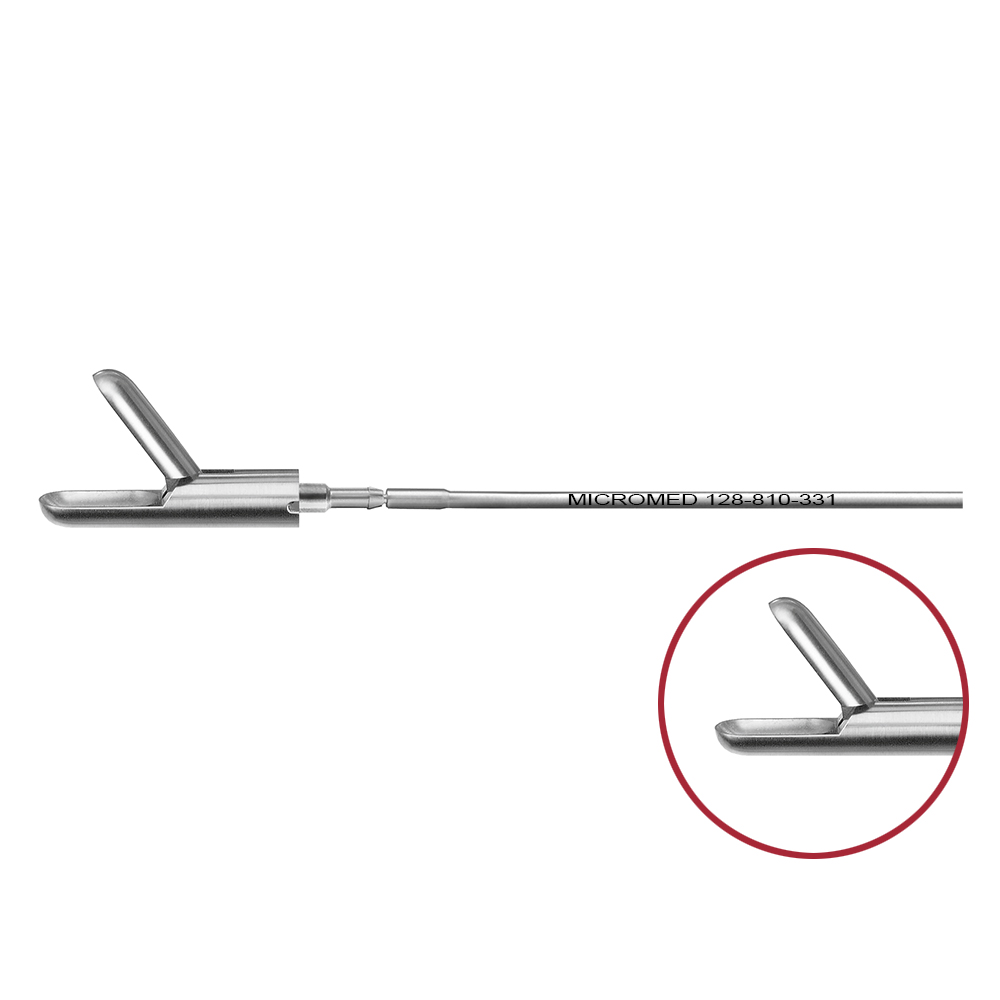 Große Löffelzange, Maul einfach beweglich, Länge 330 mm, für Ø 10 mm Instrumente