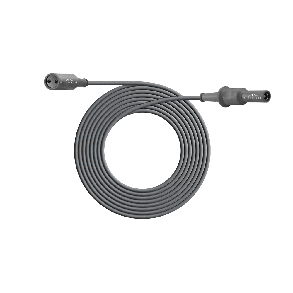 Bipolar cable, length 3 m, with 2-pin plug, for Micromed, Martin, Aesculap and Berchtold HF units