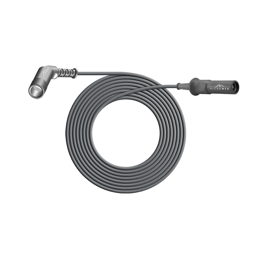 Bipolar cable, length 3 m, with angled flat plug for Erbe HF units