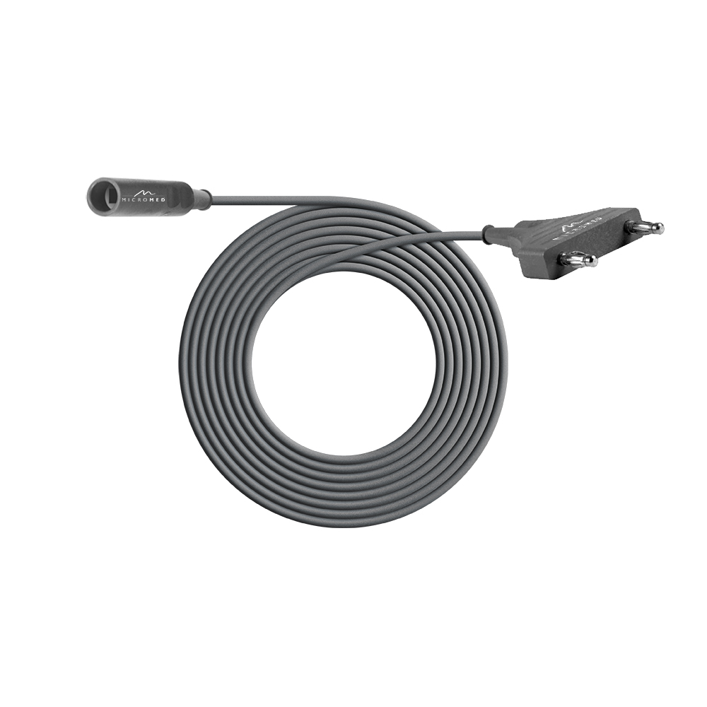 Bipolar cable, length 3 m, for Valleylab, Lamidey, EMC and Micromed HF units