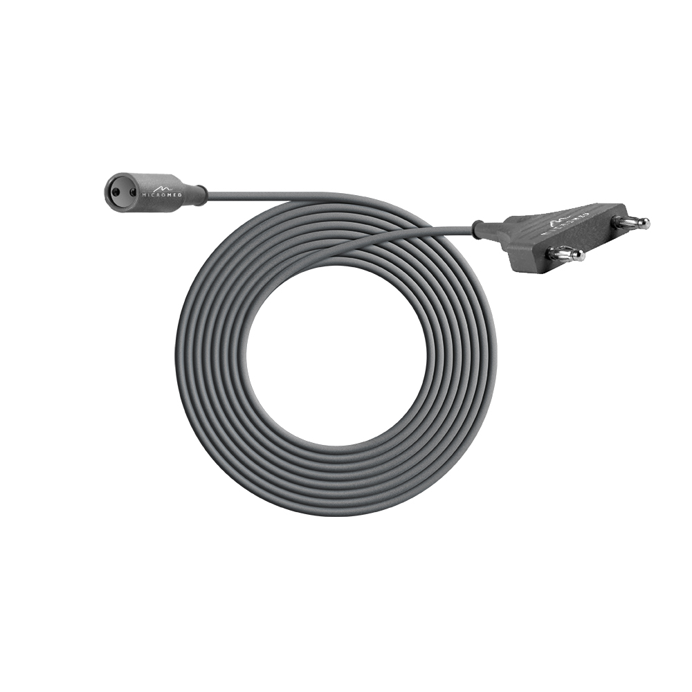 Bipolar cable, length 3 m, with 2-pin plug for Valleylab, Lamidey, EMC HF units