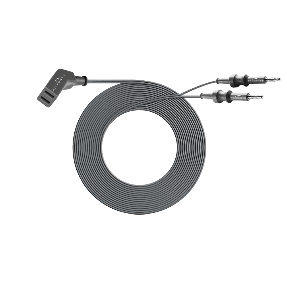 Cable bipolar for Aesculap forceps with 2-pin type 