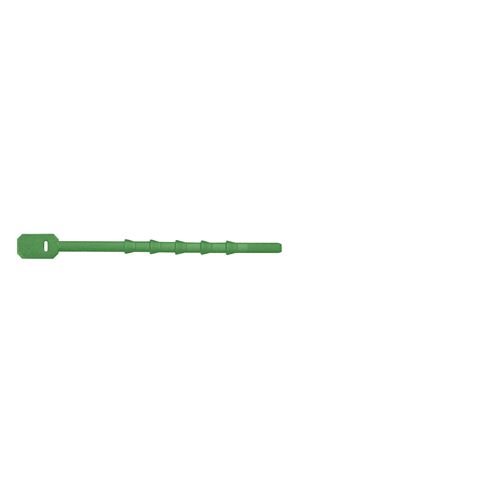 Silicone cable strap, Length 110 mm sterilisable, Packaging unit 100 pieces colour: Green