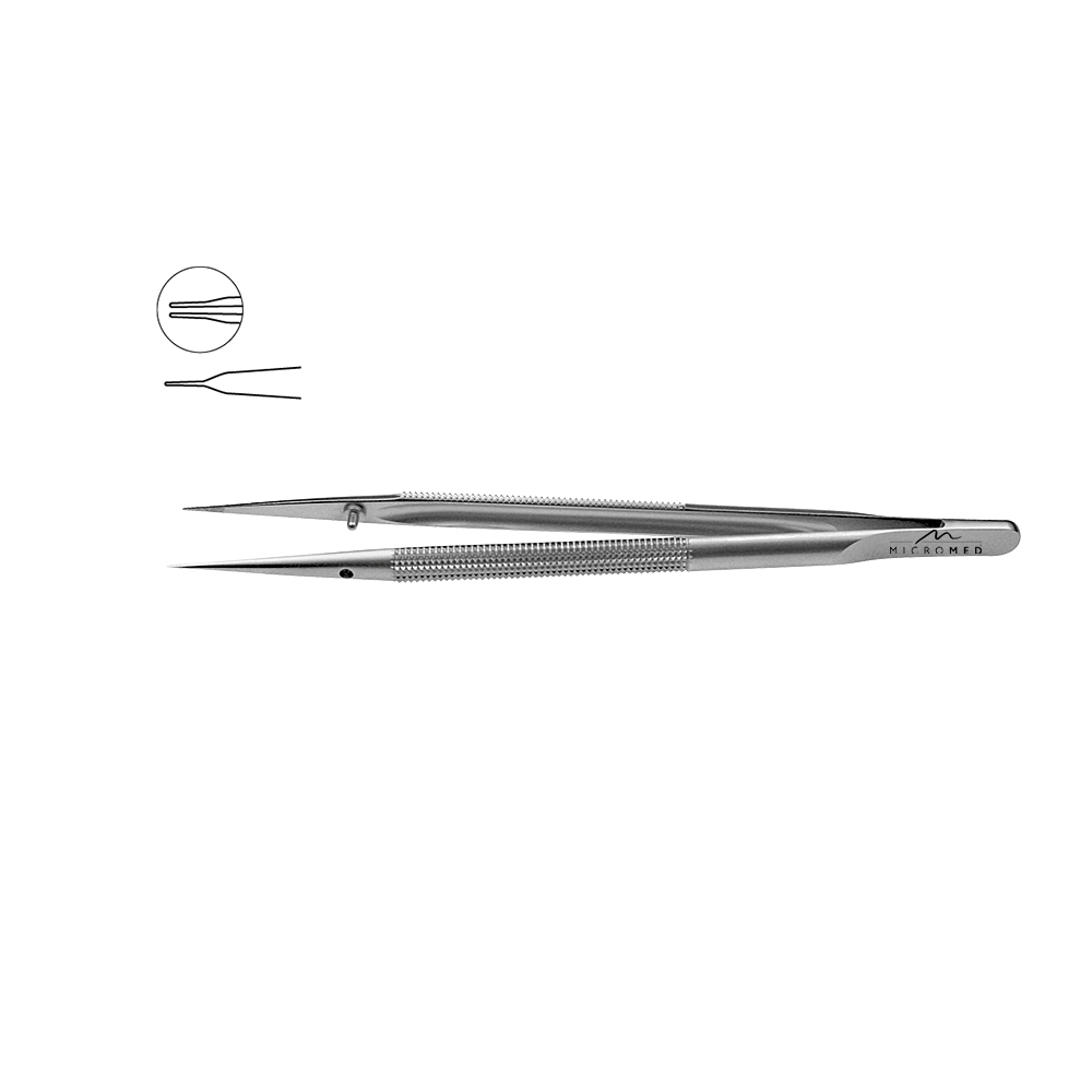 Dilator straight, length 150 mm, tip 0,2 x 0,35 mm, round handle Ø 8 mm 