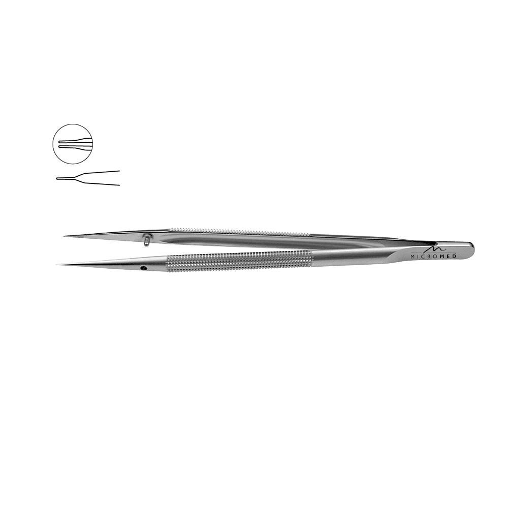 Dilator straight, length 180 mm, tip 0,35 mm, round handle Ø 8 mm 