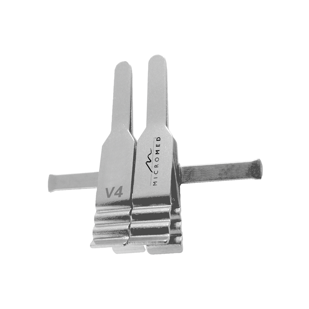 Double Clamps Approximator, Ø 1,5 - 3,5 mm, length 24 mm, V for veins