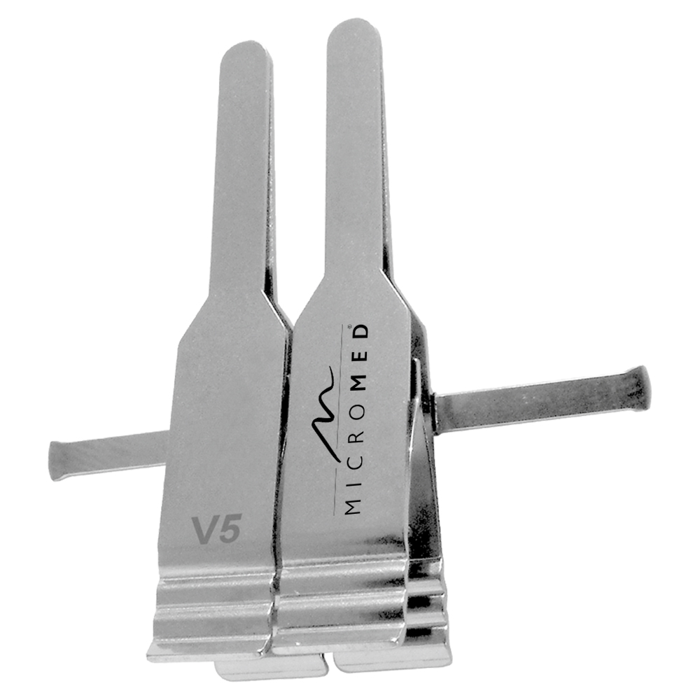 Double Clamps Approximator, Ø 2,0 - 5,0 mm, length 35 mm, V for veins