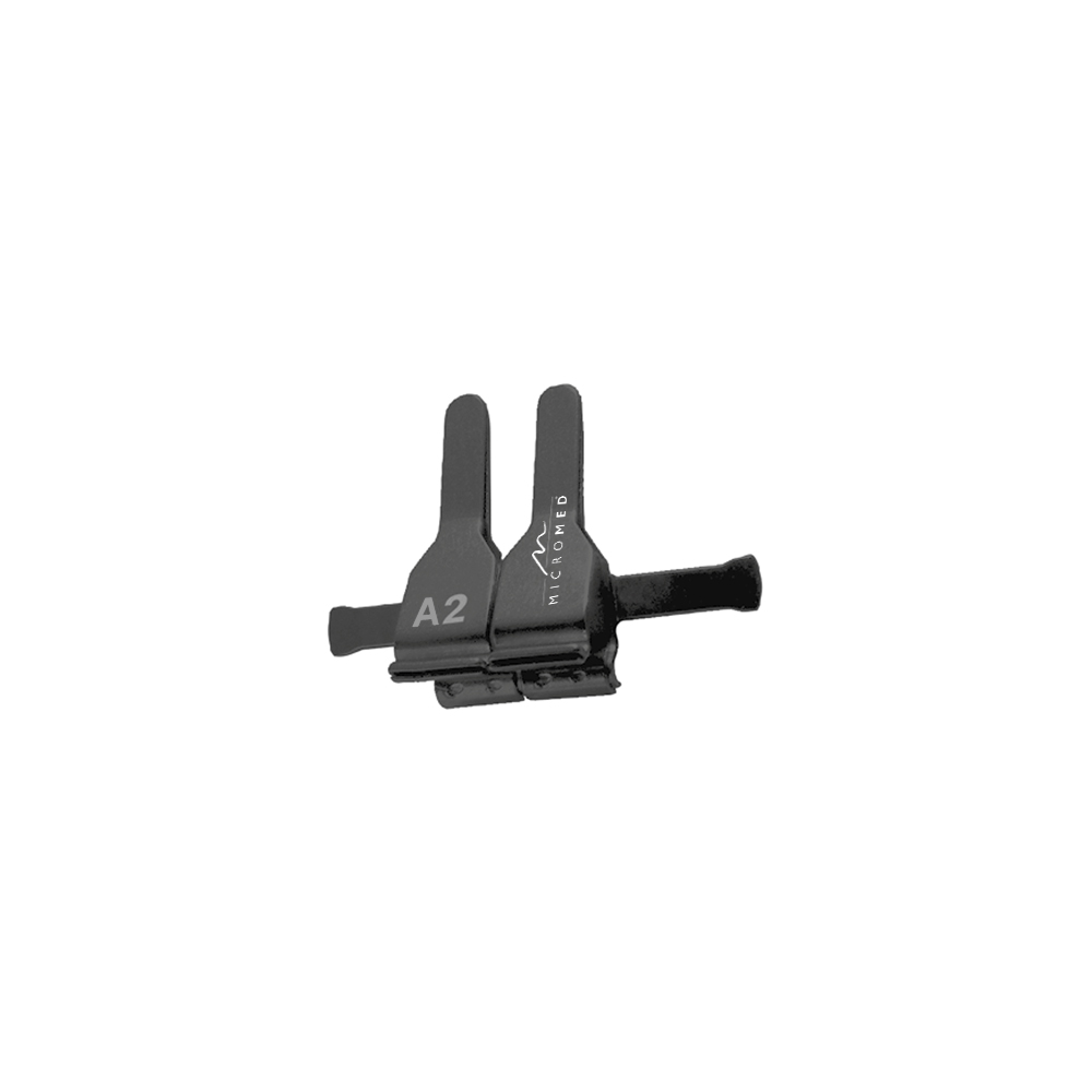 Double Clamps Approximator, black Ø 0,6 - 1,4 mm, length 11 mm, A for artery