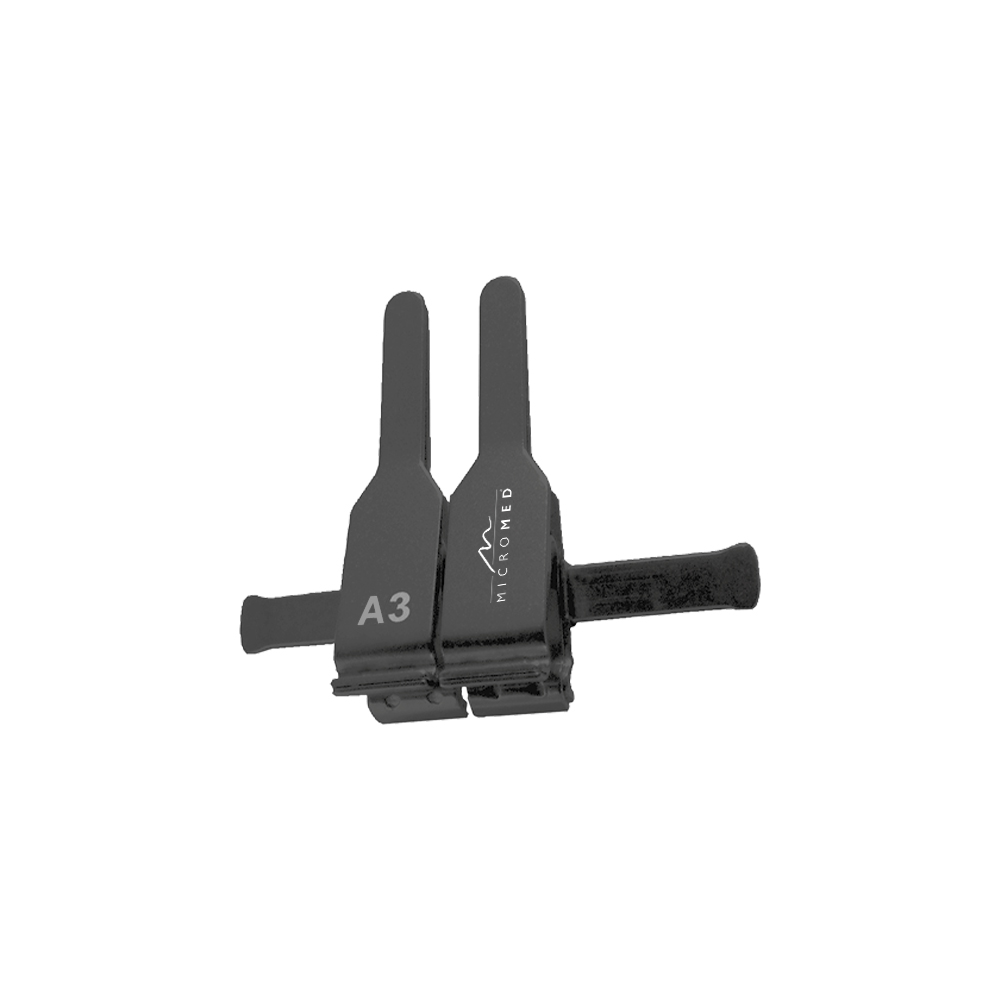 Double Clamps Approximator, black Ø 1,0 - 2,2mm, length 16 mm, A for Artery