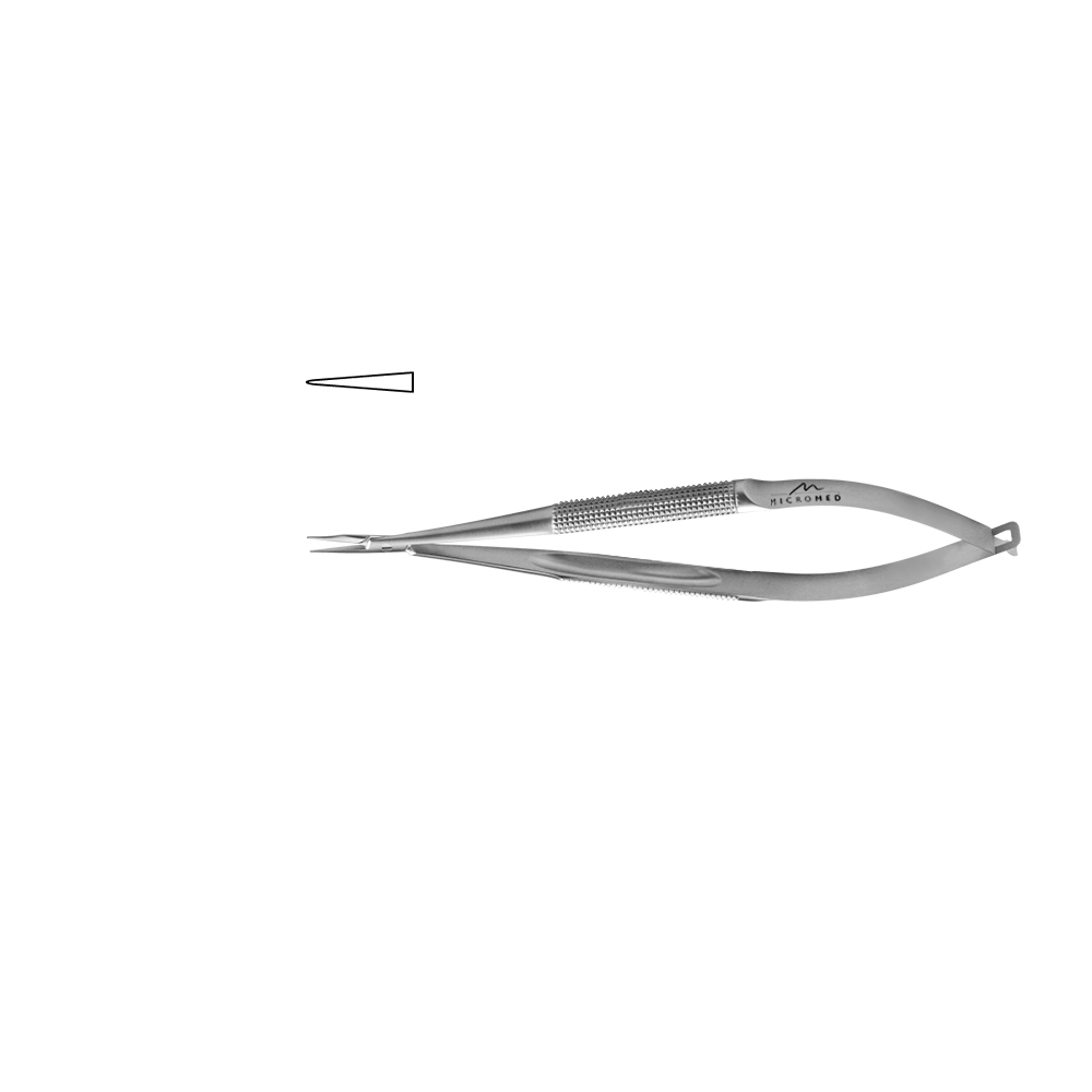 Needle Holder straight, jaw smooth, Round Handle Ø 8mm, tip 0,2 mm, lenght 130 mm