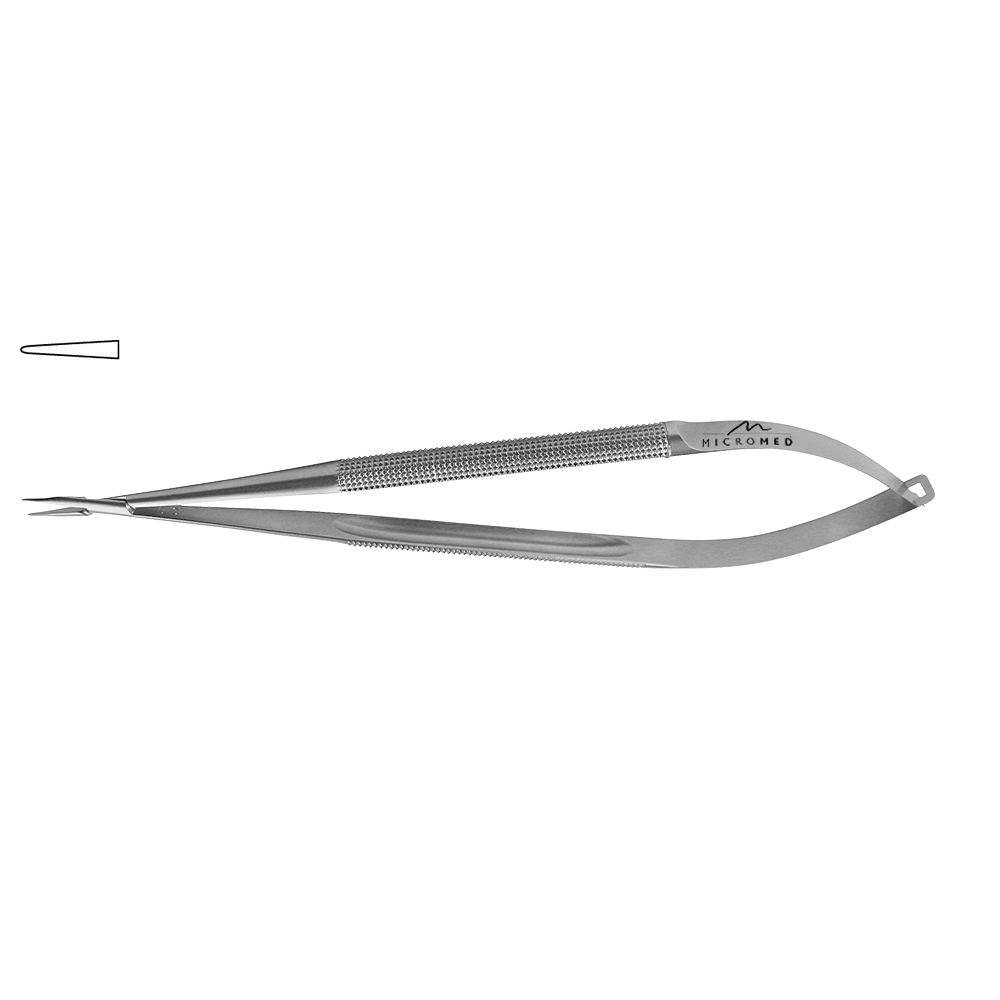 Needle Holder straight, jaw smooth, Round Handle Ø 8 mm, tip 0,8 mm, lenght 230 mm