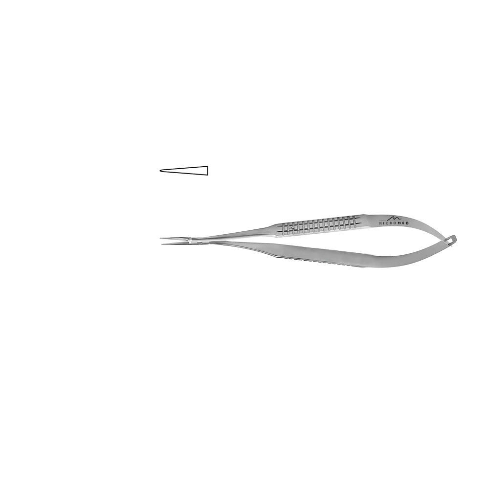 Needle Holder straight, jaw smooth, Flat Handle 10 mm, tip 0,2 mm, lenght 120 mm