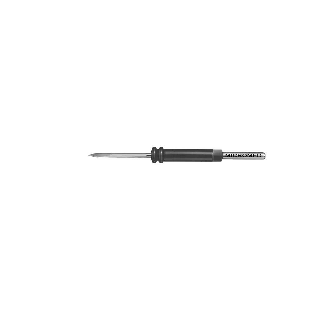 Lancet electrode, straight Shaft 2,4 mm (3/32 inch) lancet flat-shaped