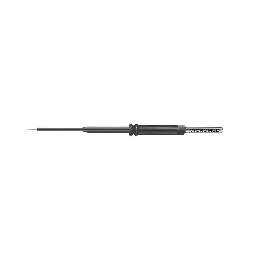 Microdissection needle electrode, flexible, Tungsten 0.3 mm x 4 mm length 35 mm