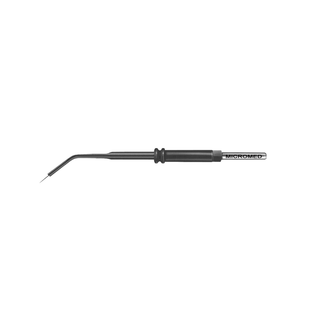 Microdissection needle electrode flexible, 45°, Tungsten 0,3 mm x 4 mm length 35 mm