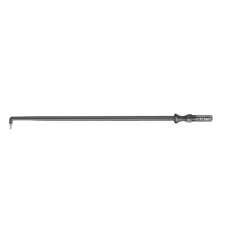 Needle electrode, 90° angled Length 115 mm, Ø 1,5 x 4 mm 