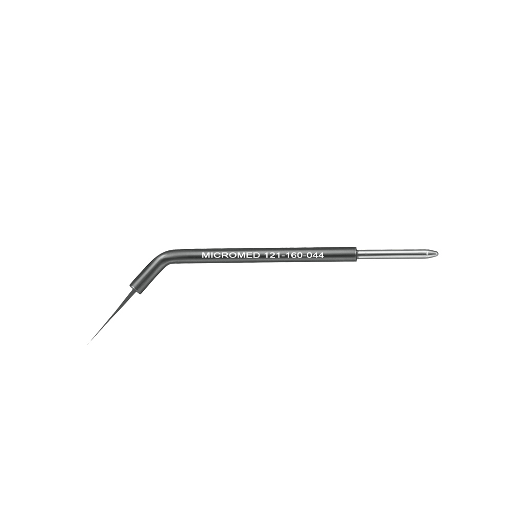 Needle electrode isolated, 45° angled, figure 44 