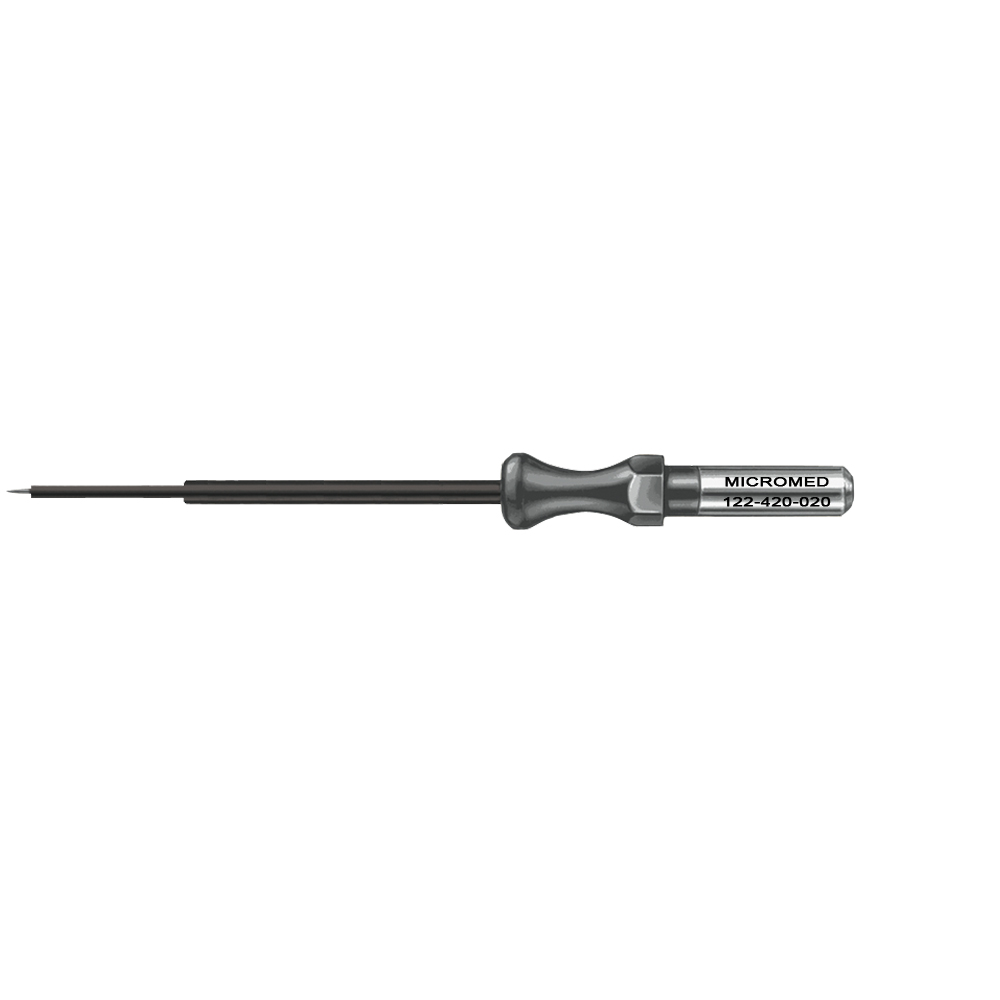 Tungsten needle electrode, insulated Length 40 mm, Ø 0,5 mm 