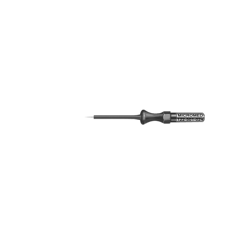 Tungsten micro-dissection needle electrode, needle 0,3 x 4 mm, straight, length 20 mm - packing unit: 5 pieces -