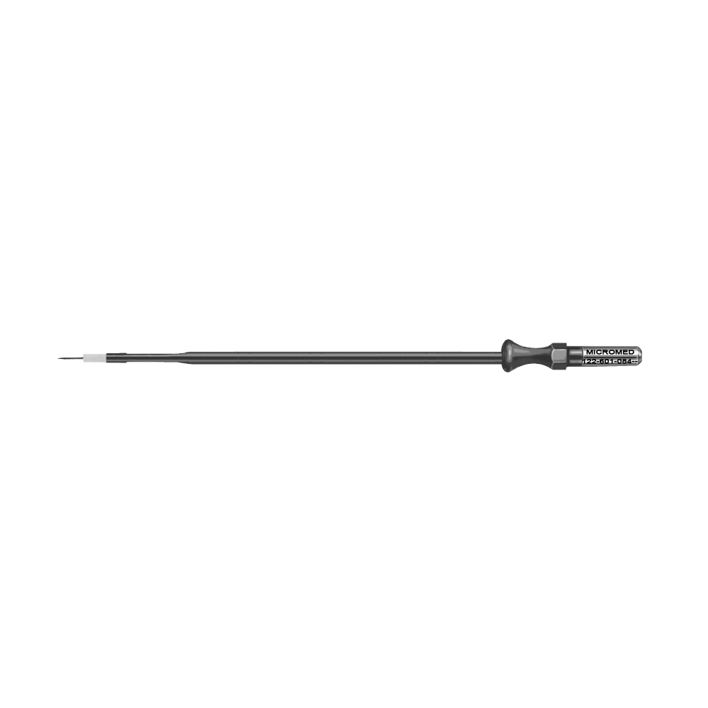 Tungsten needle electrode, with ceramic, 0.5 x 5 mm, length 80 mm 