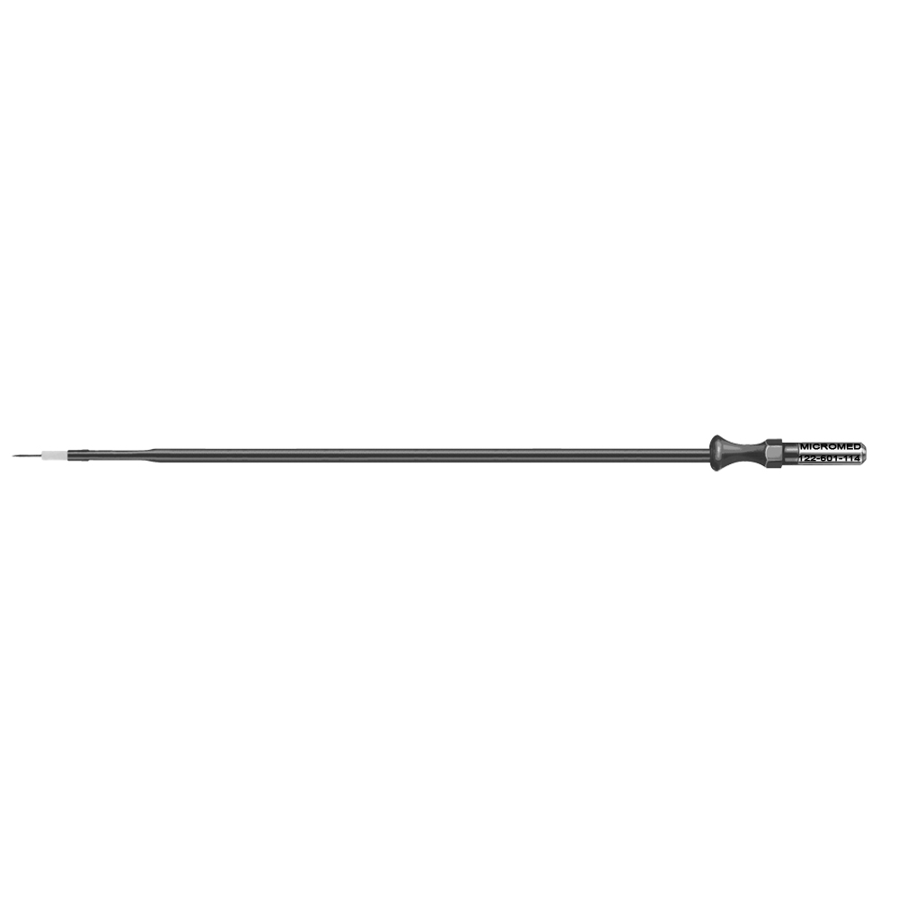 Tungsten needle electrode, with ceramic, 0.5 x 4 mm, length 115 mm 