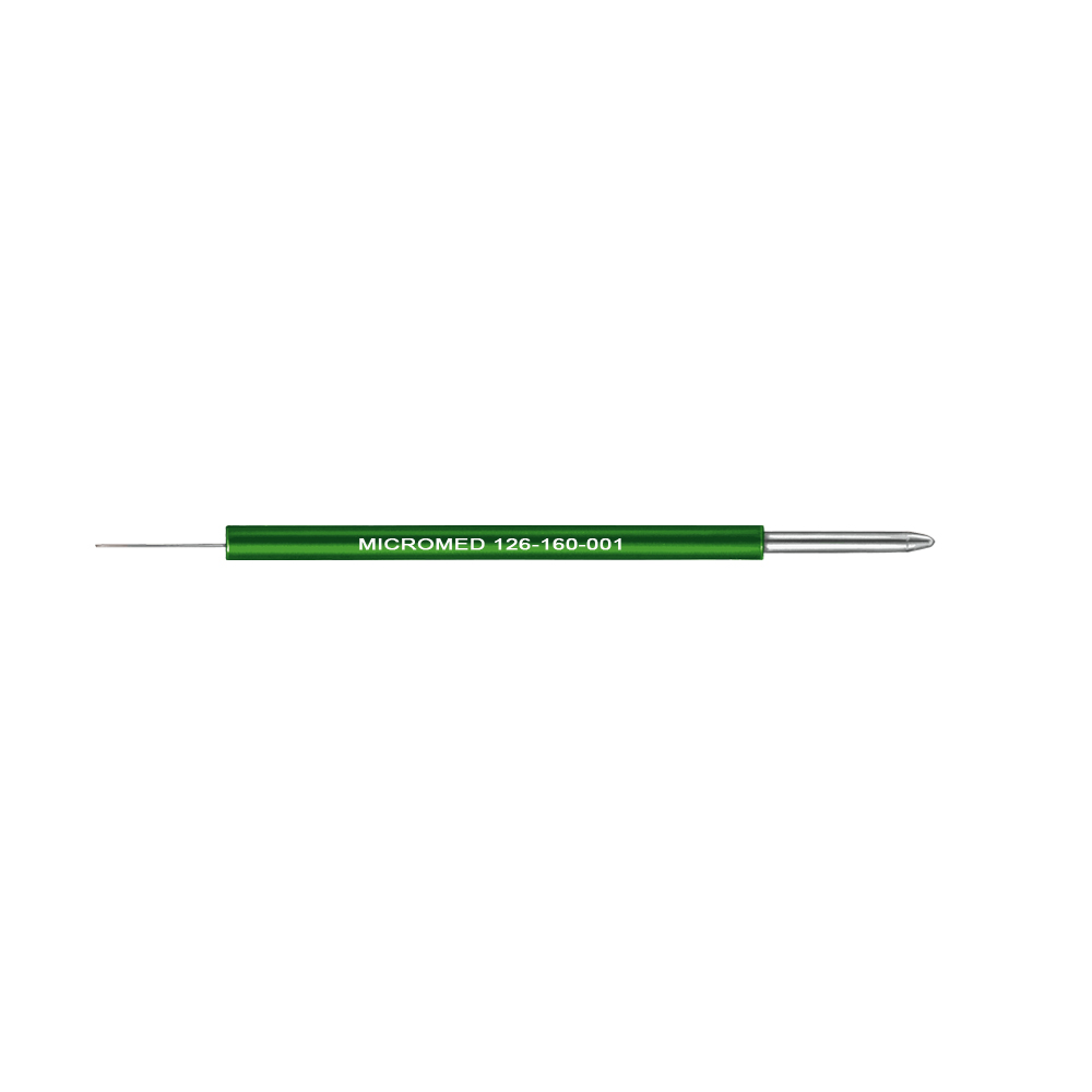 Needle electrode, straight, Ø 0,2 mm, Shaft 1,6 mm, figure 1, disposable, Pack with 5 pieces, sterile