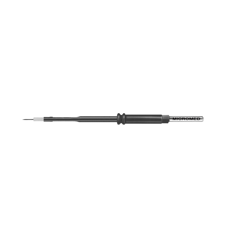 Tungsten needle electrode, with ceramic, 0.5 x 5 mm, length 35 mm 