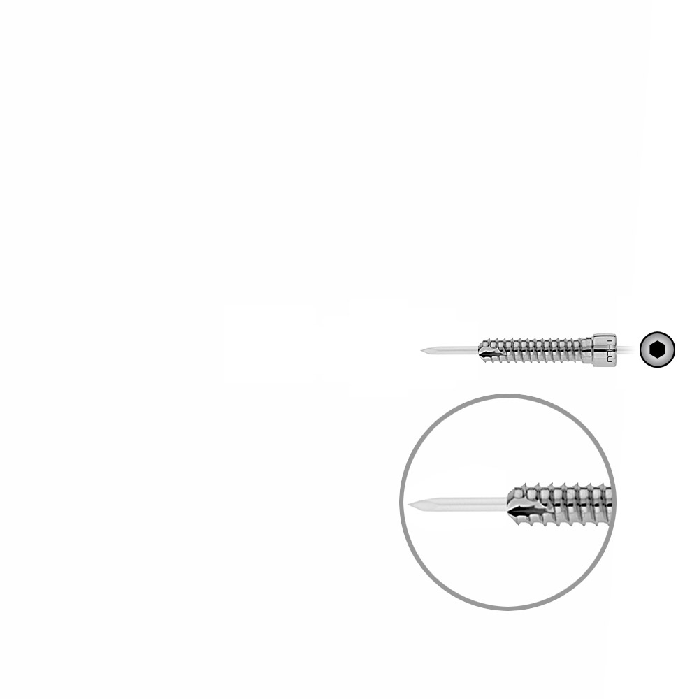 V-Bolzen hohl 30mm x dia 6,4mm 