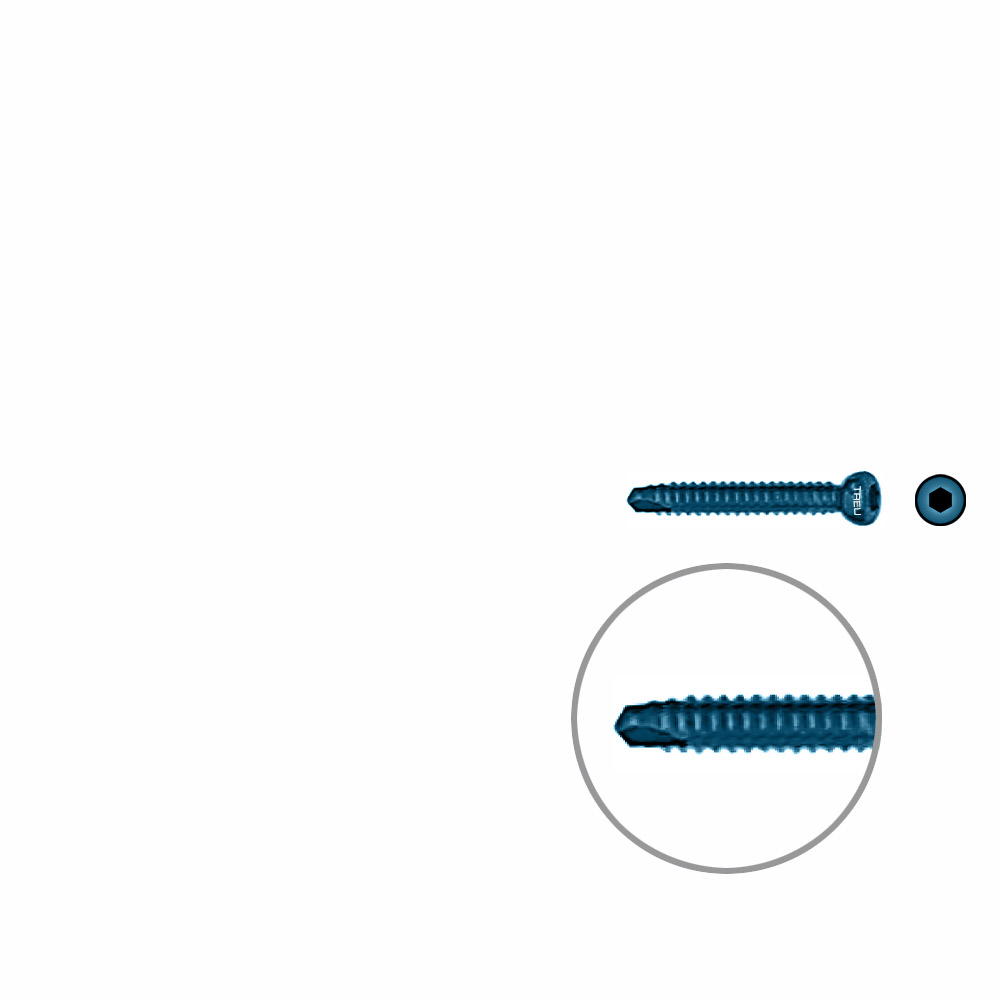Interlocking screw titanium ø 4,5 x 30mm 