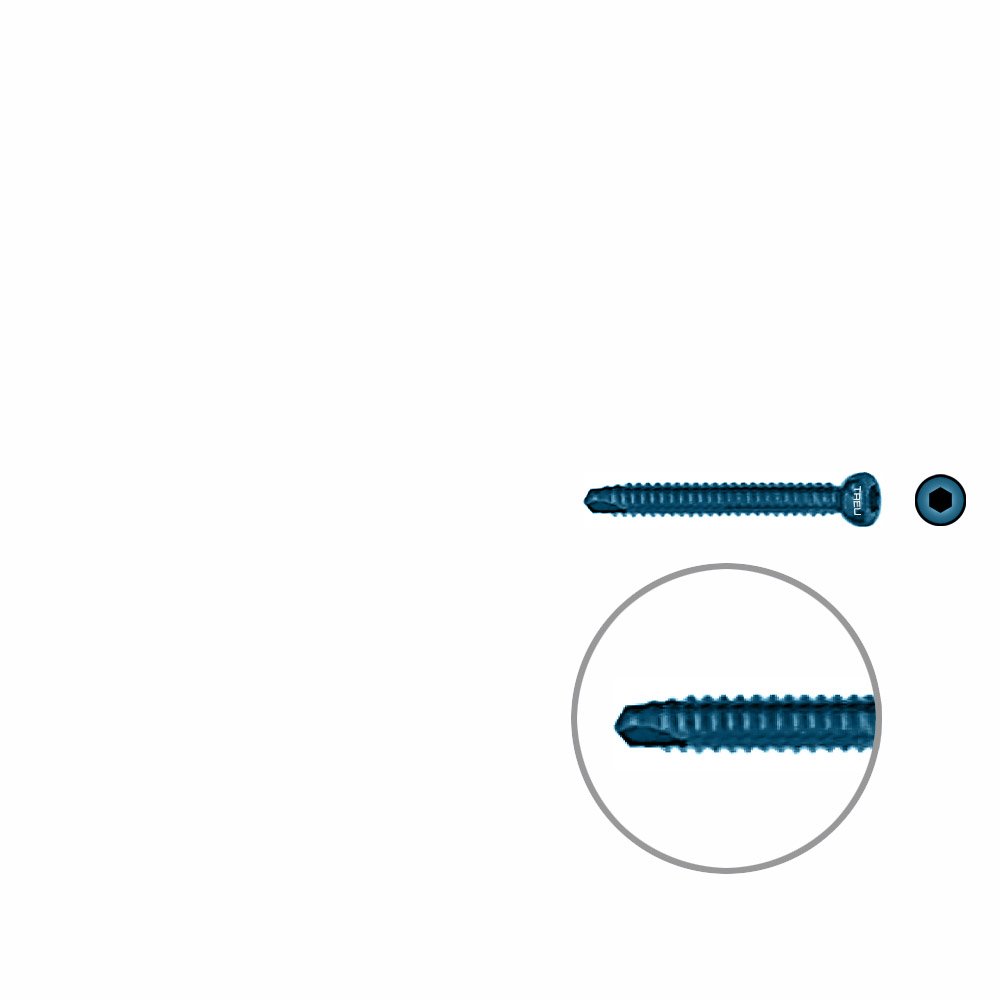 Interlocking screw titanium ø 4,5 x 35mm 