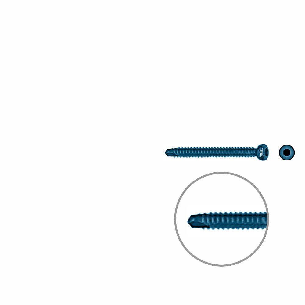 Interlocking screw titanium ø 4,5 x 40mm 