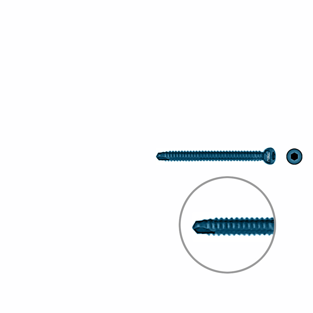 Interlocking screw titanium ø 4,5 x 45mm 