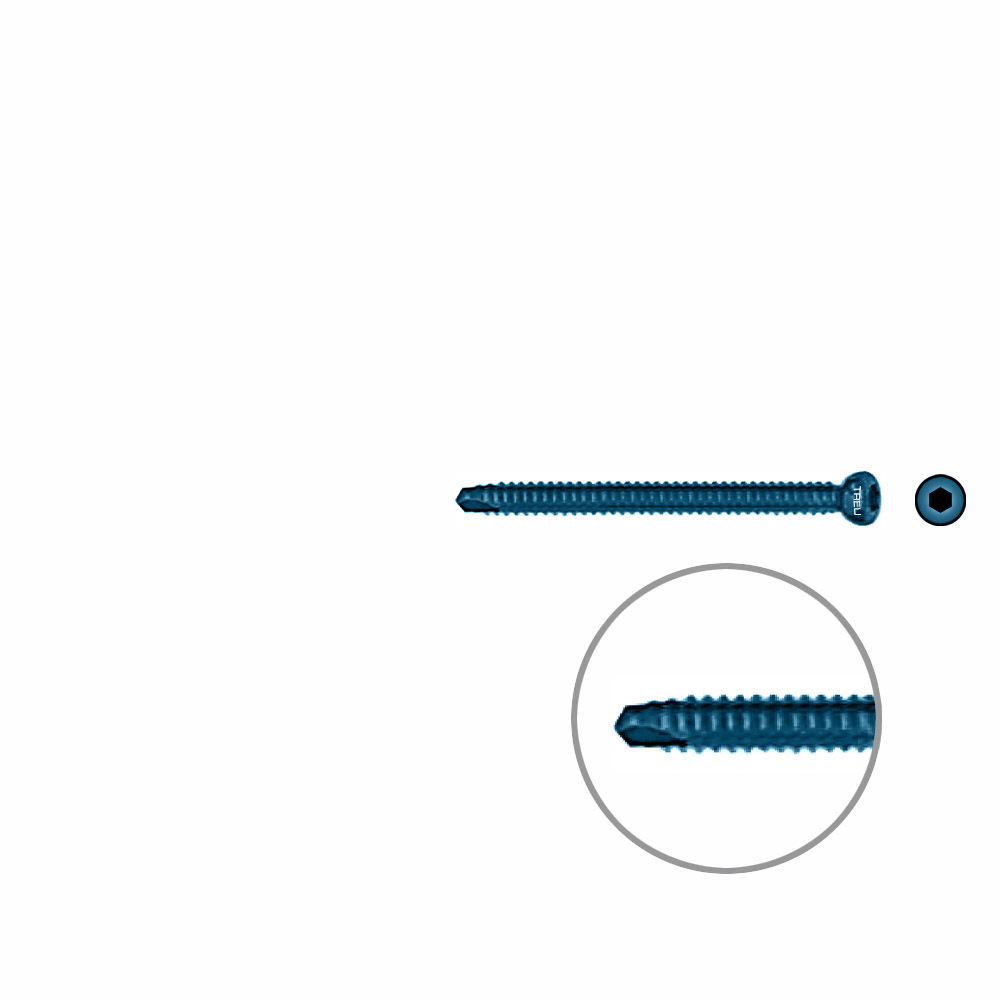 Interlocking screw titanium ø 4,5 x 50mm 