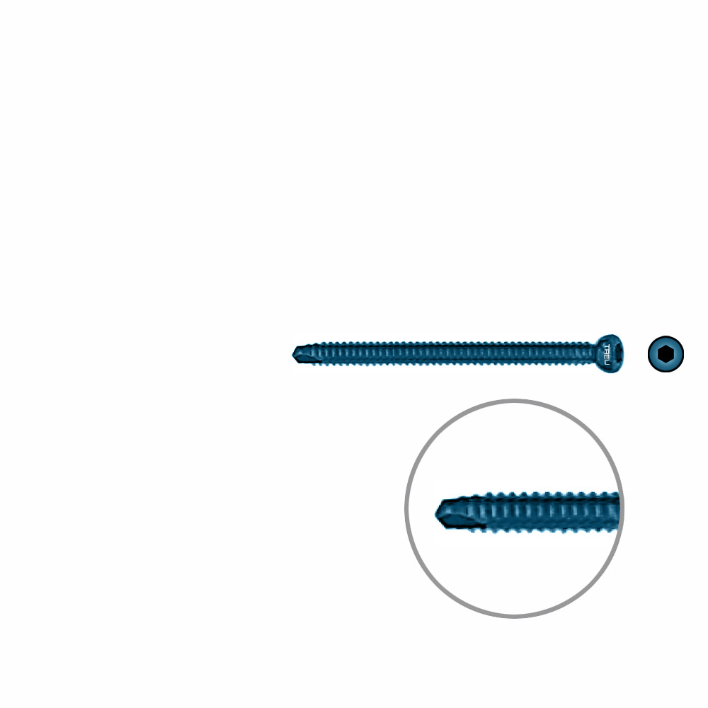 Interlocking screw titanium ø 4,5x55mm 